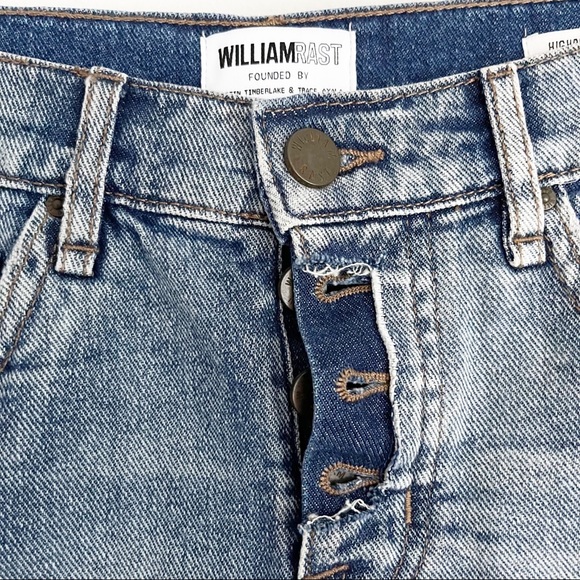 WILLIAM RAST Colorblock highrise denim shorts Sz26 - Picture 5 of 11